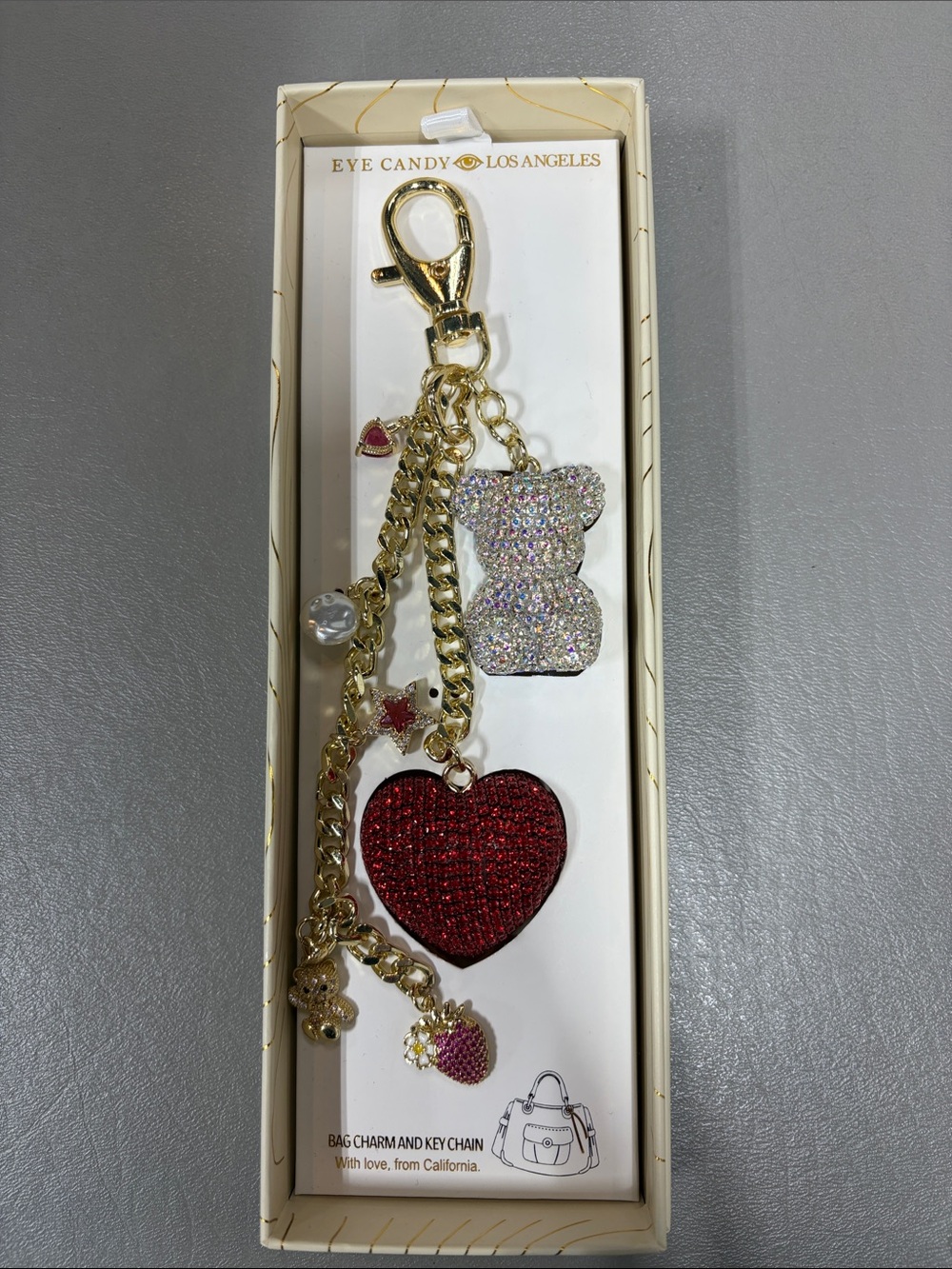 NIB EYECANDY Charm Keychain
